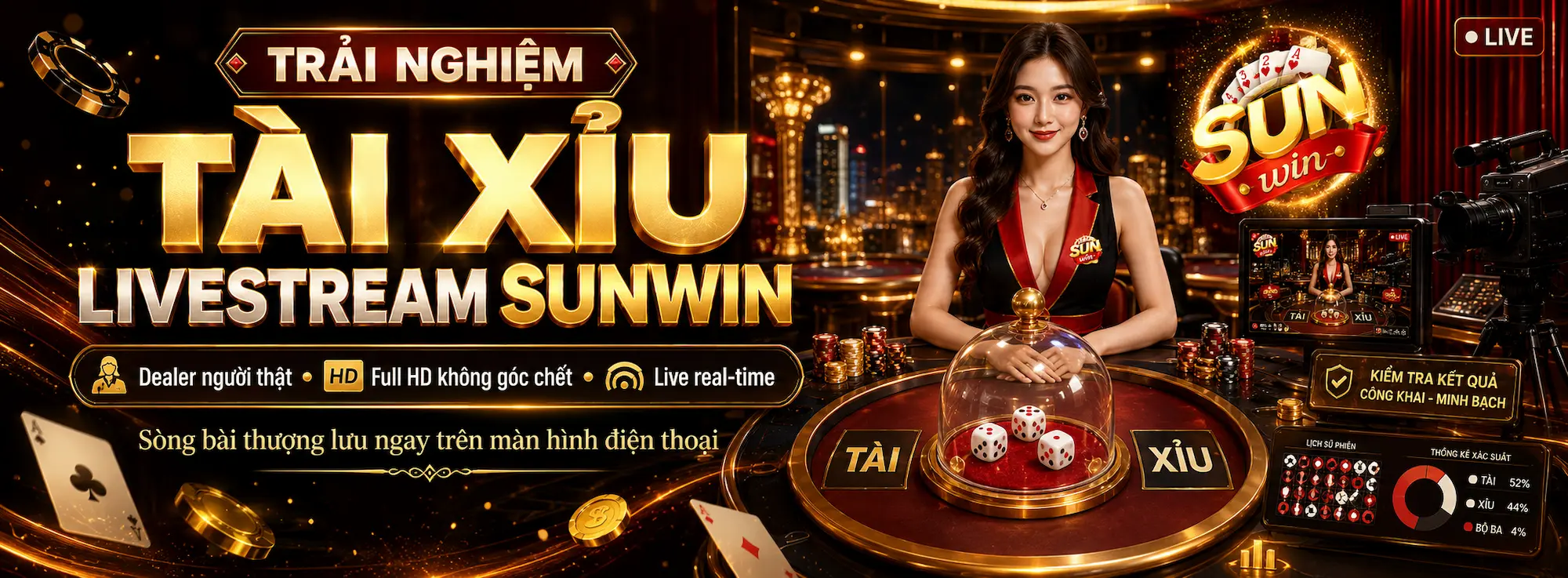 Trải Nghiệm Sảnh Tài Xỉu Livestream Đẳng Cấp Tại Sunwin 2026 6 Trải Nghiệm Sảnh Tài Xỉu Livestream Đẳng Cấp Tại Sunwin 2026