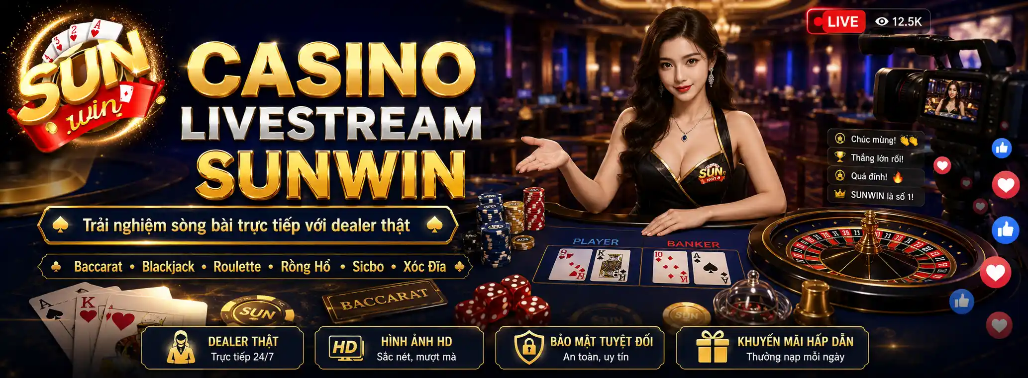 Casino Livestream Sunwin – Khám Phá Sảnh Dealer Trực Tiếp 2026 2 Casino Livestream Sunwin – Khám Phá Sảnh Dealer Trực Tiếp 2026