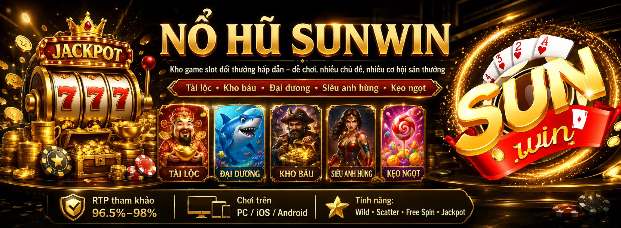 Nổ Hũ Sunwin – Khám Phá Kho Slot Và Cơ Chế Săn Jackpot 2026 4 Nổ Hũ Sunwin – Khám Phá Kho Slot Và Cơ Chế Săn Jackpot 2026